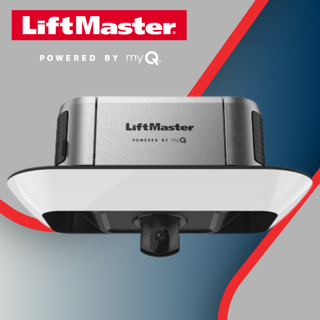 LiftMaster garage door opener with myQ smart technology for residential garage door installation in Redlands, CA.